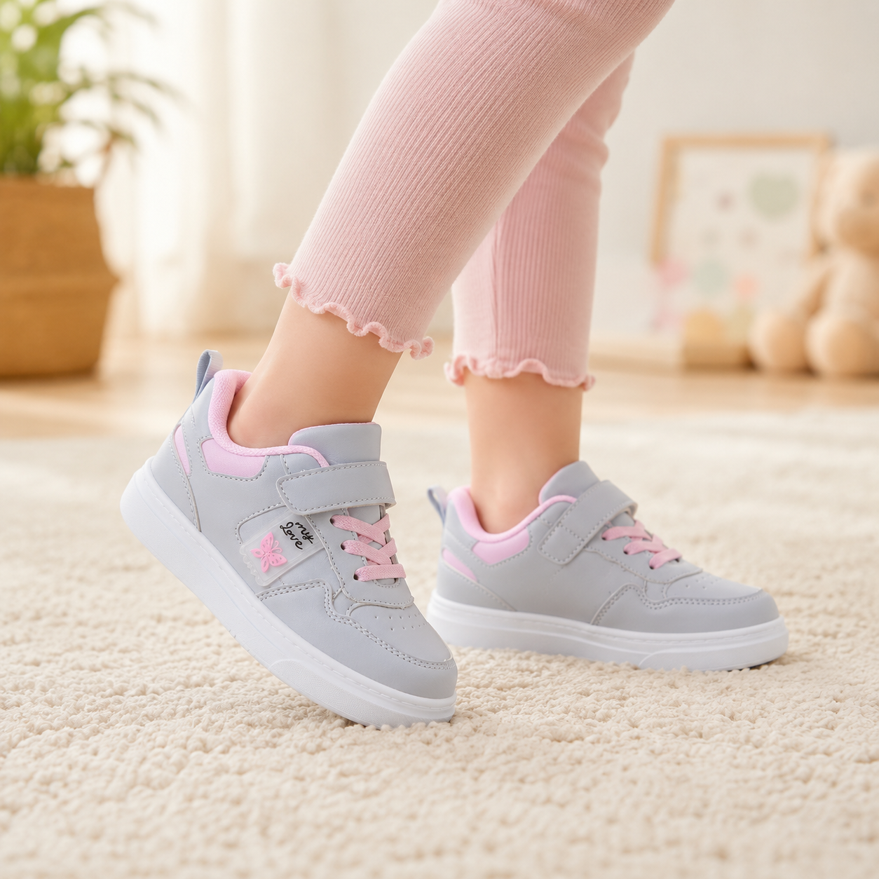 Butterfly Casual Shoes – Light & Fashionable Ages 4-14