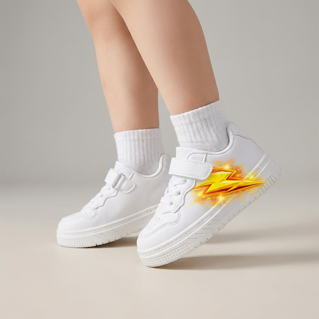 Kids Electric Thunderbolt Sneakers – Ages 2–12