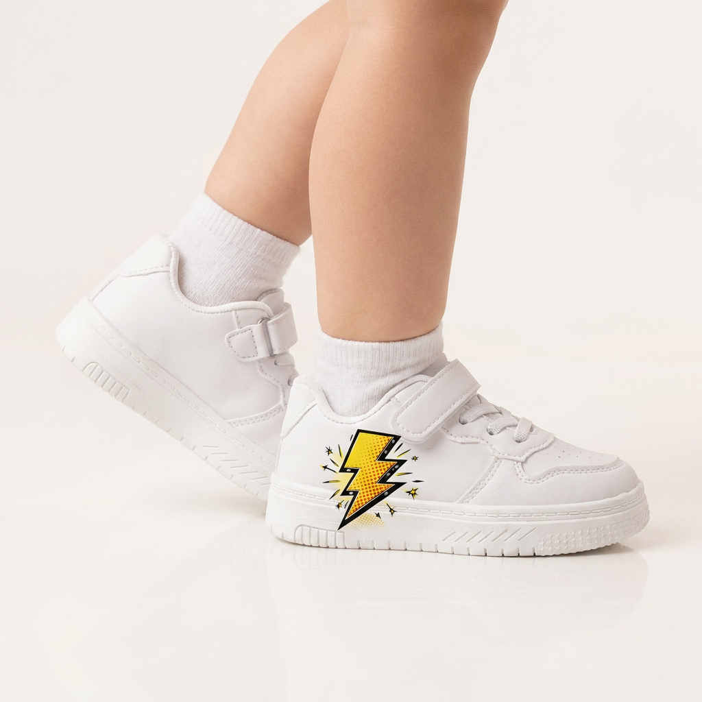 Kids Pop Thunder Lightning Sneakers – Ages 2–12