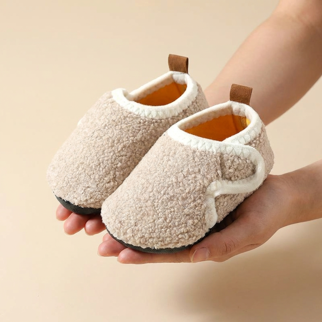 Cozy Plush Indoor Shoes Anti-Slip (Ages 3-11)