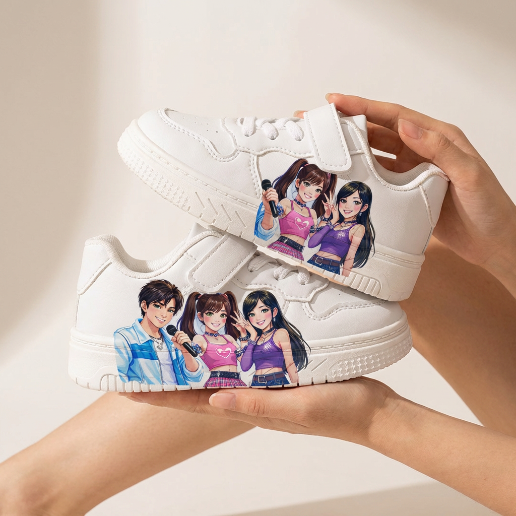 White Sneakers KPop Music Inspired Ages 2-12