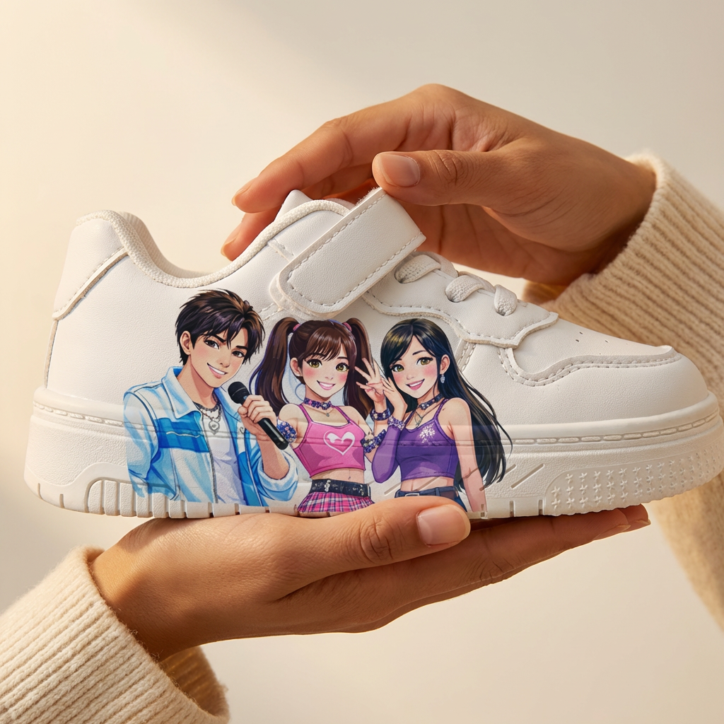 White Sneakers KPop Music Inspired Ages 2-12