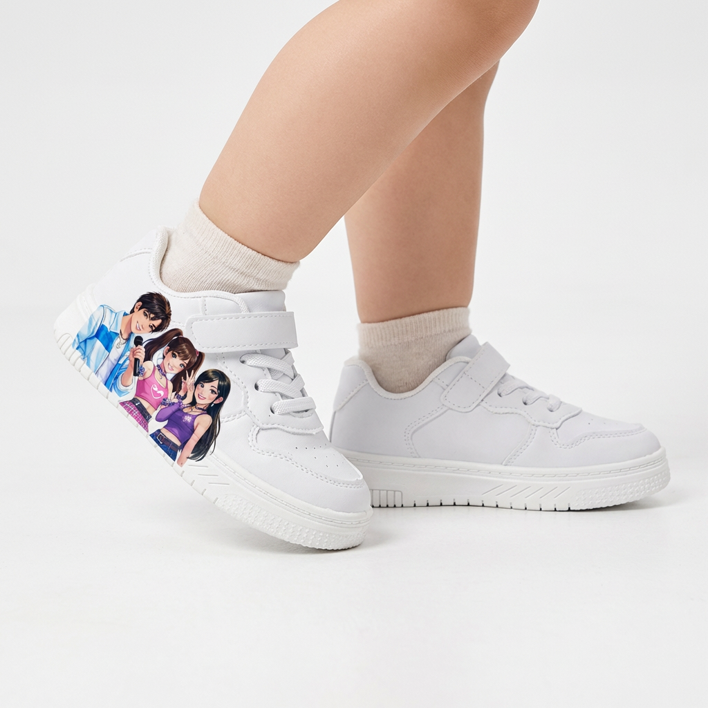 White Sneakers KPop Music Inspired Ages 2-12