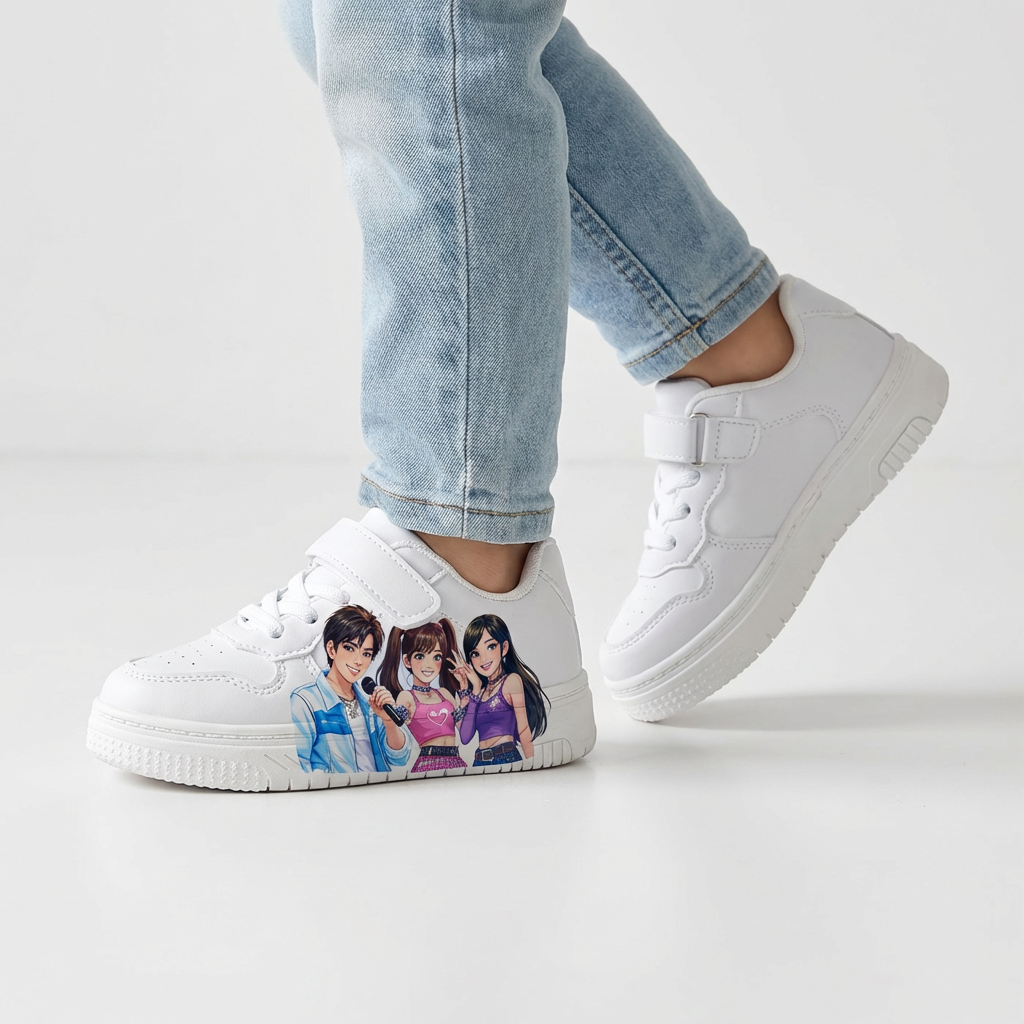 White Sneakers KPop Music Inspired Ages 2-12