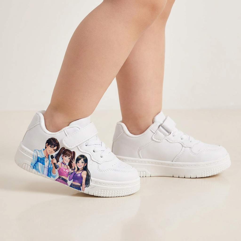 White Sneakers KPop Music Inspired Ages 2-12
