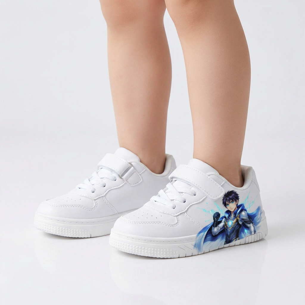 Kids Blue Energy Hero Sneakers – Ages 2–12