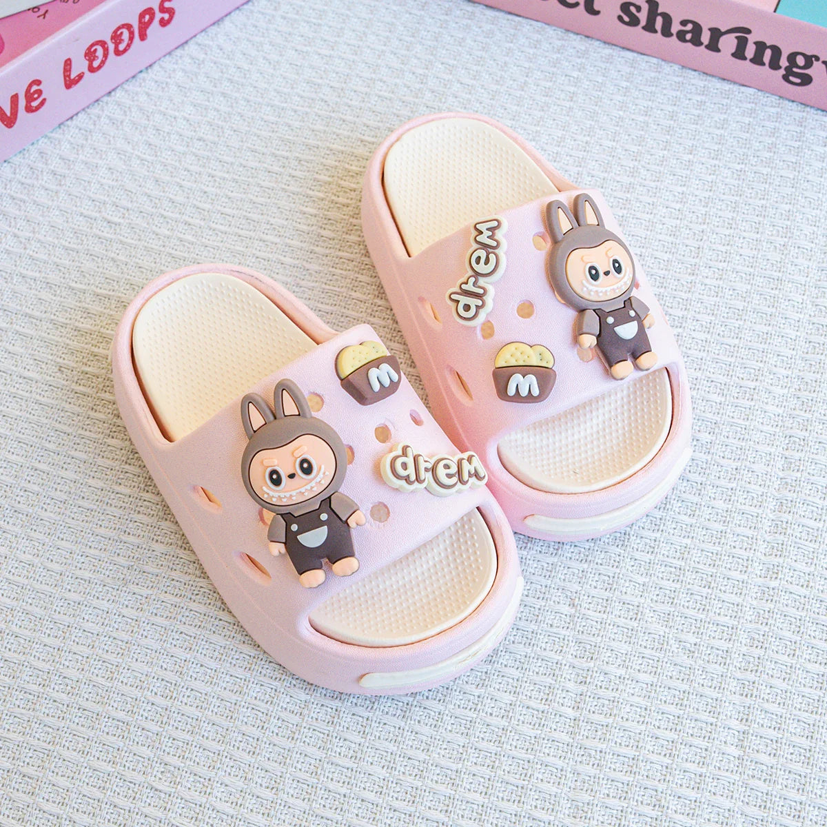Pink and Purple EVA Slippers Ages 2–10