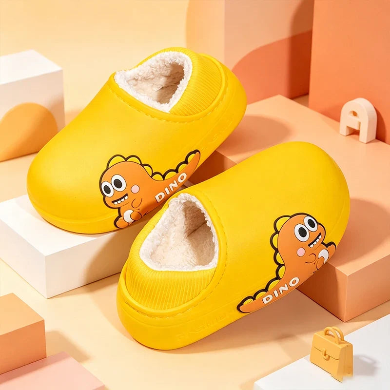 Fleece-Lined Kids Cartoon Clogs – Ages 2–10