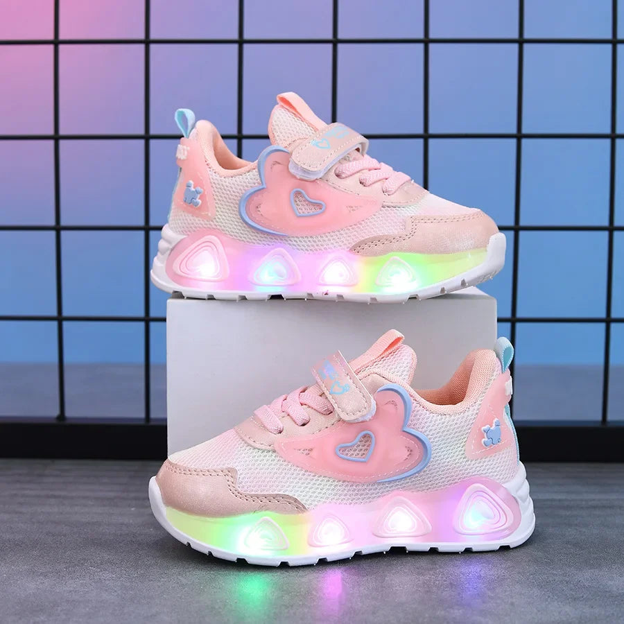 Heart LED Sneakers for Kids Ages 1-8