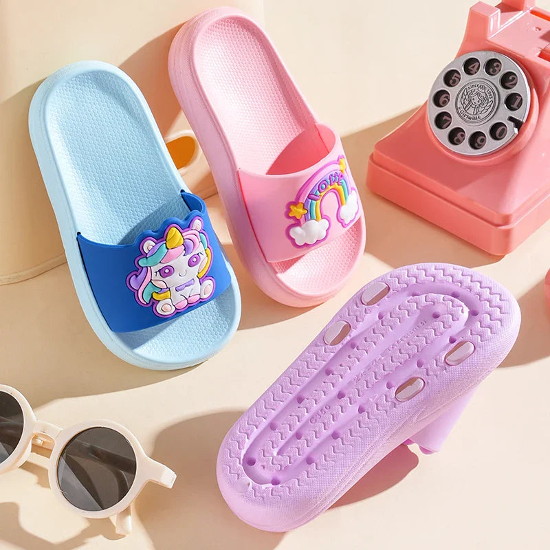 Dreamy Unicorn Toddler Slippers for Ages 1-6
