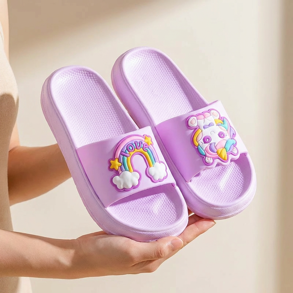 Dreamy Unicorn Toddler Slippers for Ages 1-6