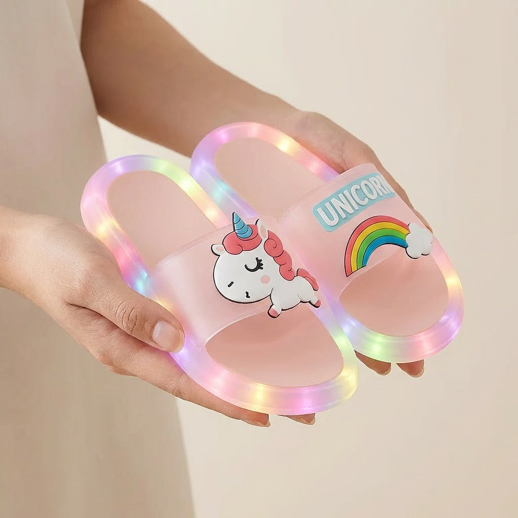 Unicorn LED Luminous Slippers 1-8 Years