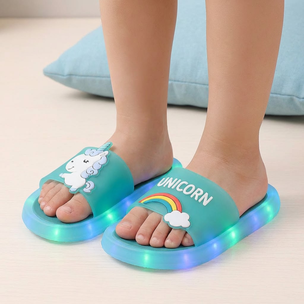 Unicorn LED Luminous Slippers 1-8 Years
