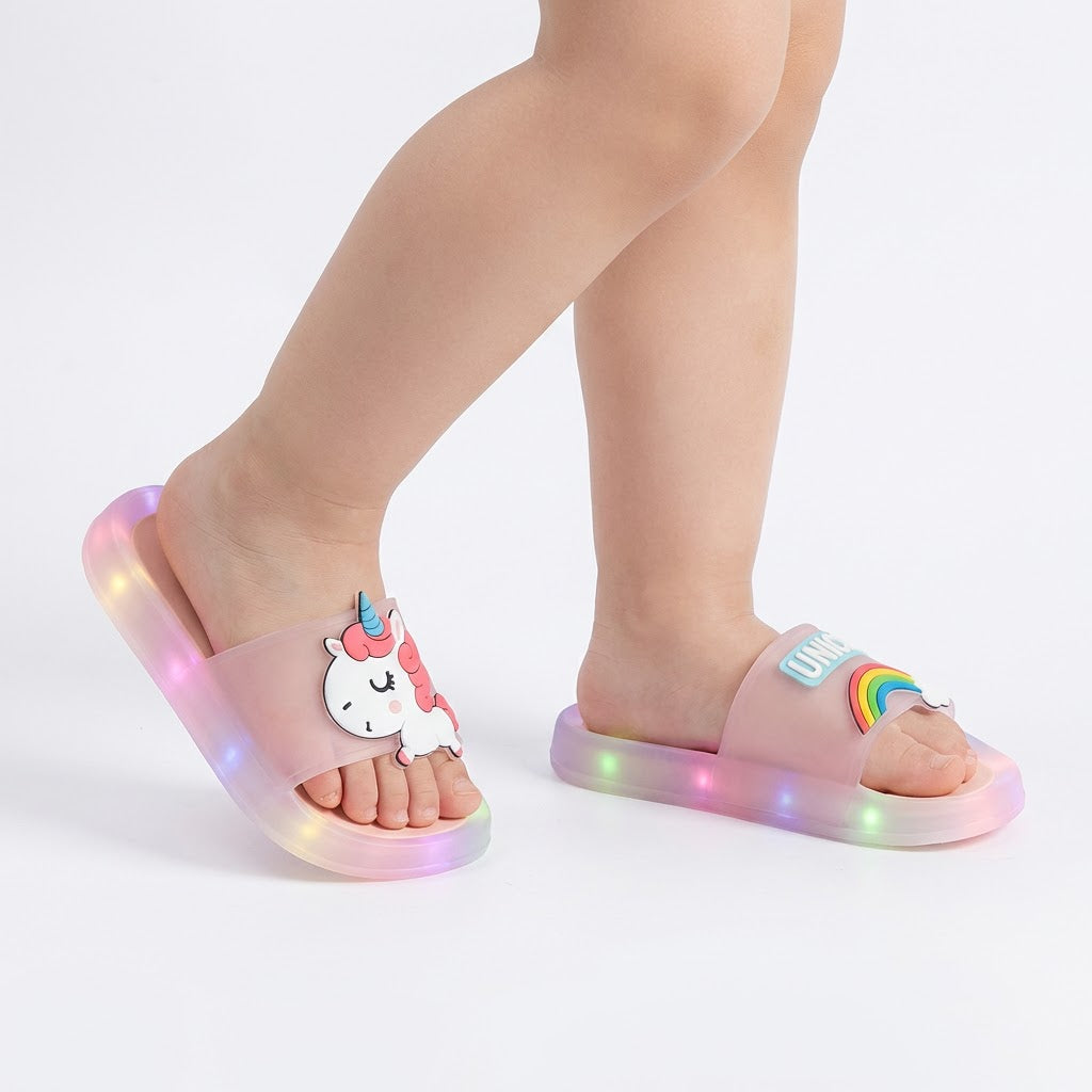 Unicorn LED Luminous Slippers 1-8 Years