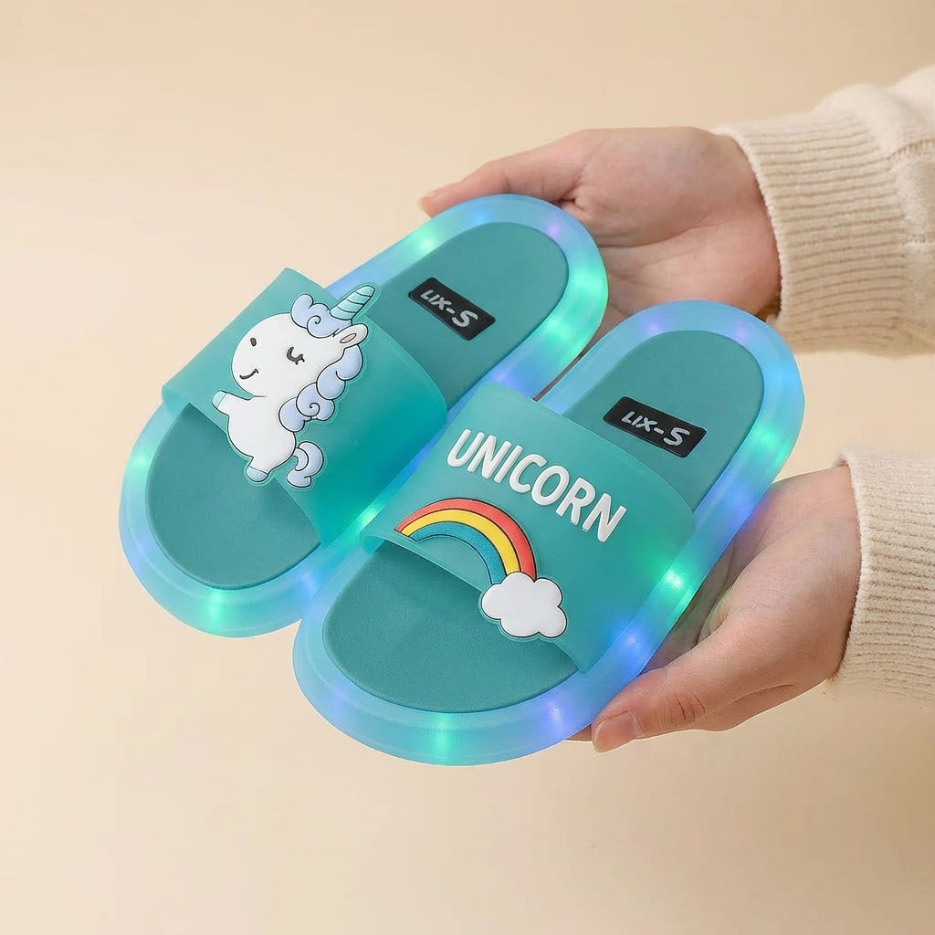 Unicorn LED Luminous Slippers 1-8 Years