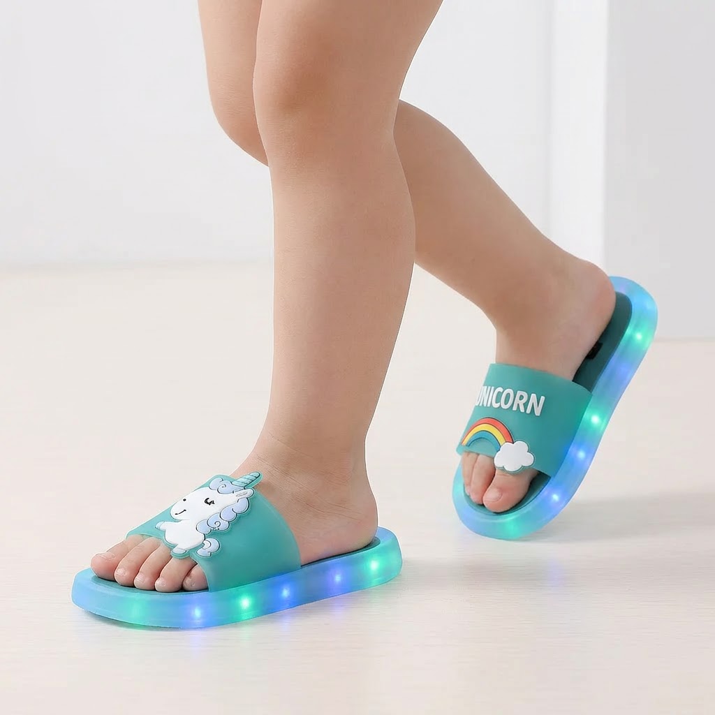 Unicorn LED Luminous Slippers 1-8 Years
